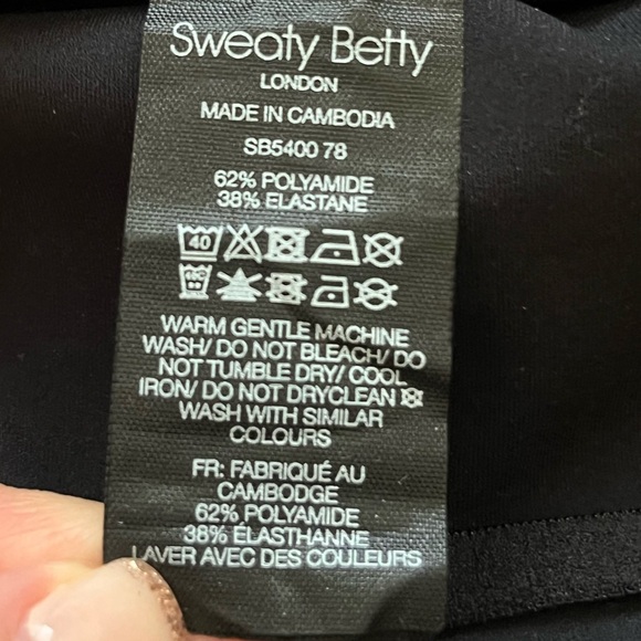 Sweaty Betty POWER high rise leggings 7/8 length black small - Picture 7 of 10